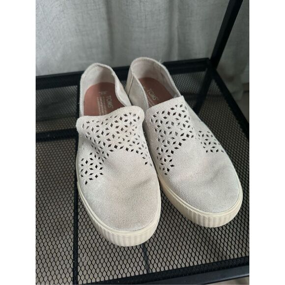 TOMS Shoes Toms Sunset Birch Suede Mosaic Tile Slip On Womens size 6 - Picture 1 of 9